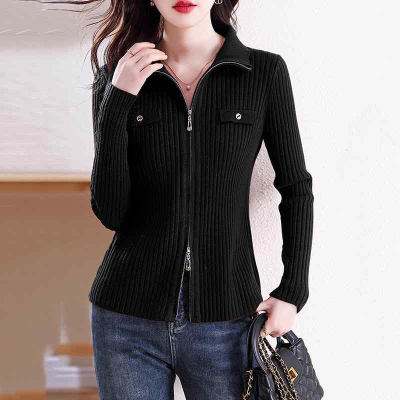 春 コーデ レディース ファッション オシャレ カワイイ シンプル きれいめ ナチュラル 上品カジュアル 婦人服 洋風 セーター ジャケット ニット カーディガン スリムトップス