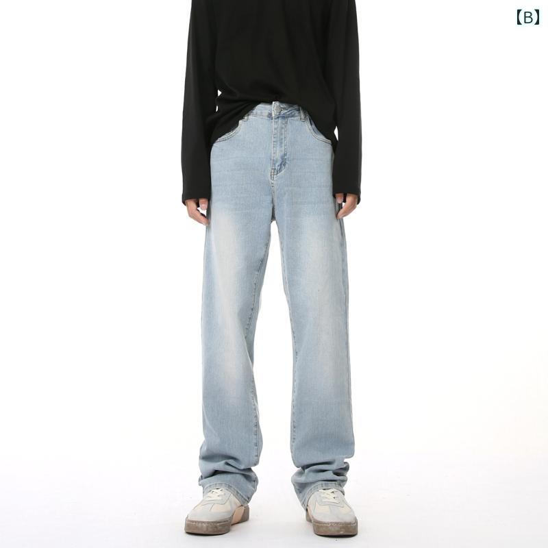 春 コーデ メンズ 用 服 シンプル ファッション オシャレ 大人 かっこいい 紳士服 スタイル レトロ スリム ブラック ホワイト ストレート 伸縮性 ストレッチ ストレッチ ストレッチ マッド イエロー ジーンズ ユニセックス