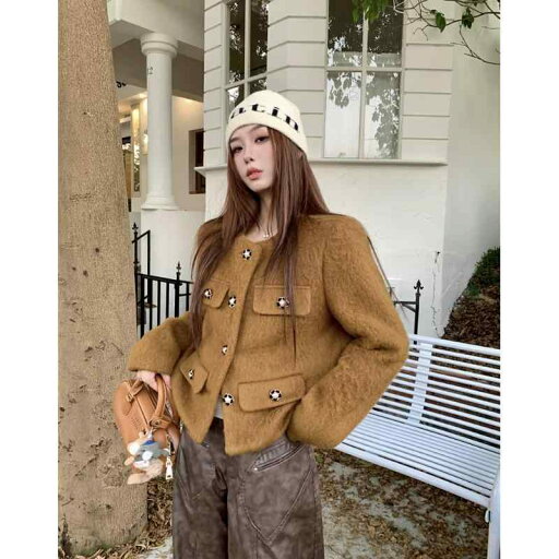 春 コーデ レディース ファッション オシャレ カワイイ シンプル きれいめ ナチュラル 上品カジュアル 婦人服 ウール 長袖 ジャケット スリム カーディガン トップス 春 コーデ レディース ファッション オシャレ カワイイ シンプル きれいめ ナチュラル 上品カジュアル 婦人服 ウール 長袖 ジャケット スリム カーディガン トップス