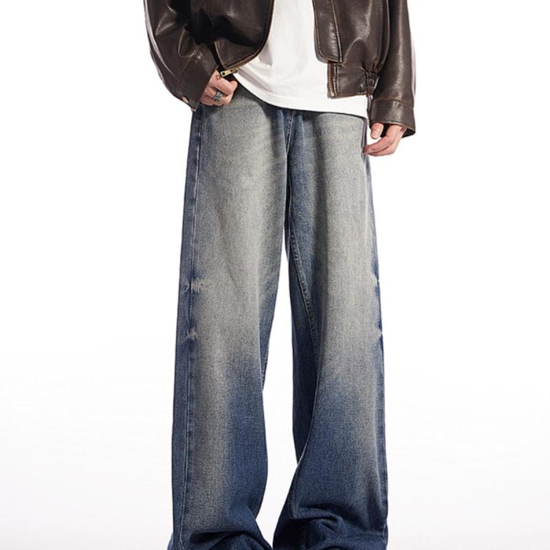 春 コーデ メンズ 用 服 シンプル ファッション 大人 紳士服 アメリカン ストリート ストレート ワイド ジーンズ 秋 フィットパンツ カジュアル 通勤スタイル ね着コーデ ゆったりシルエット 快適フィット 動きい デイリー