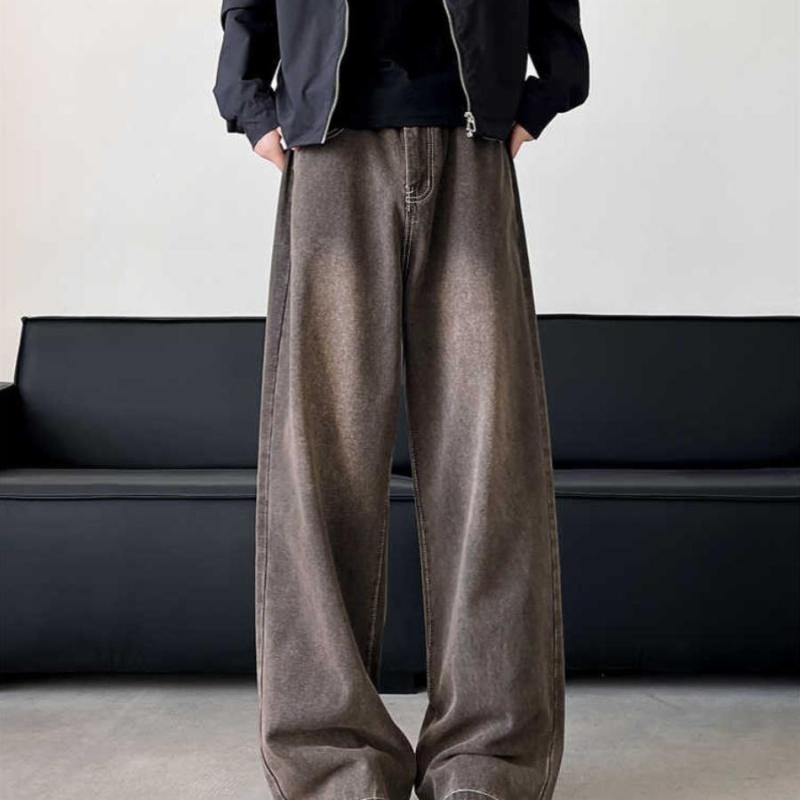 春 コーデ メンズ 用 服 シンプル ファッション オシャレ 大人 かっこいい 紳士服 アメリカン ストリート ワイド ジーンズ パンツ カジュアル 通勤スタイル ね着コーデ ゆったりシルエット 快適フィット 動きい デイリー