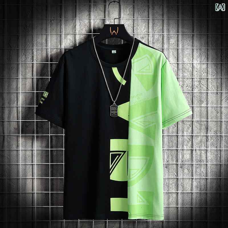 春 コーデ メンズ 用 服 シンプル ファッション オシャレ 大人 かっこいい 紳士服 半袖 通気性 綿 シャツ ラウンドネック 夏 カジュアル 通勤スタイル 重ね着コーデ ゆったりシルエット さらっと着 普段使い