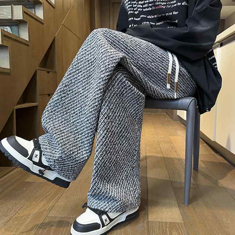 春 コーデ メンズ 用 服 シンプル ファッション 大人 紳士服 アメリカン カジュアル ストレート ワイド パンツ ハイエンド 春 パンツ ..