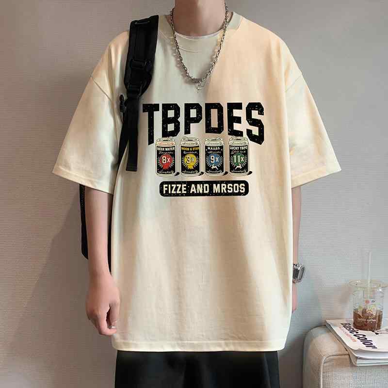 春 コーデ メンズ 用 服 シンプル ファッション オシャレ 大人 紳士服 アメリカン カジュアル ゆったり 半袖 綿 シャツ ラウンドネック..