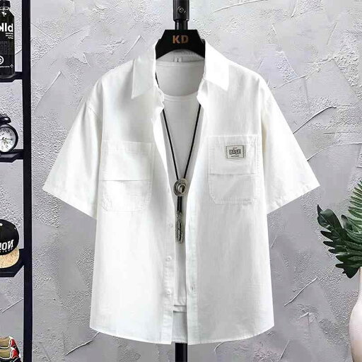 春 コーデ メンズ 用 服 シンプル ファッション オシャレ 大人 かっこいい 紳士服 カジュアル ゆったり 半袖 快適 綿 シャツ ワークシャツ ホワイト カジュアル 通勤スタイル 重ね着コーデ ゆったりシルエット さらっと着 普段使い 春 コーデ メンズ 用 服 シンプル ファッション オシャレ 大人 かっこいい 紳士服 カジュアル ゆったり 半袖 快適 綿 シャツ ワークシャツ ホワイト カジュアル 通勤スタイル 重ね着コーデ ゆったりシルエット さらっと着 普段使い