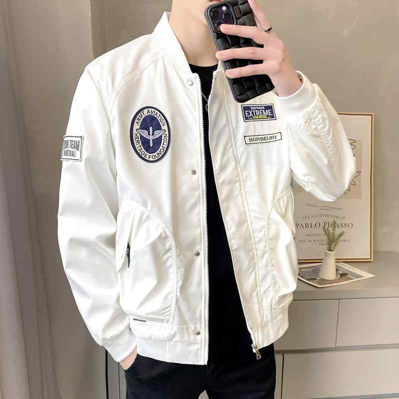Jumper, Blouson - 春 コーデ メンズ 用 服 シンプル ファッション オシャレ 大人 かっこいい 紳士服 アメリカン ゆったり ジャケット ワークウェア フライト カジュアル 通勤スタイル 重ね着コーデ ゆったりシルエット 軽アウター