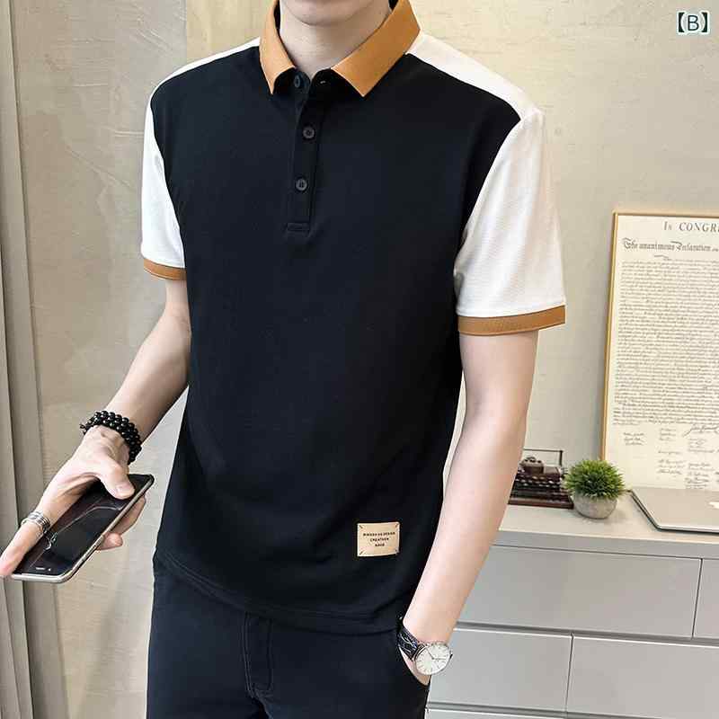 春 コーデ メンズ 用 服 シンプル ファッション オシャレ 大人 かっこいい 紳士服 半袖 通気性 夏 ポロシャツ カジュアル 通勤スタイル 重ね着コーデ ゆったりシルエット さらっと着 普段使い