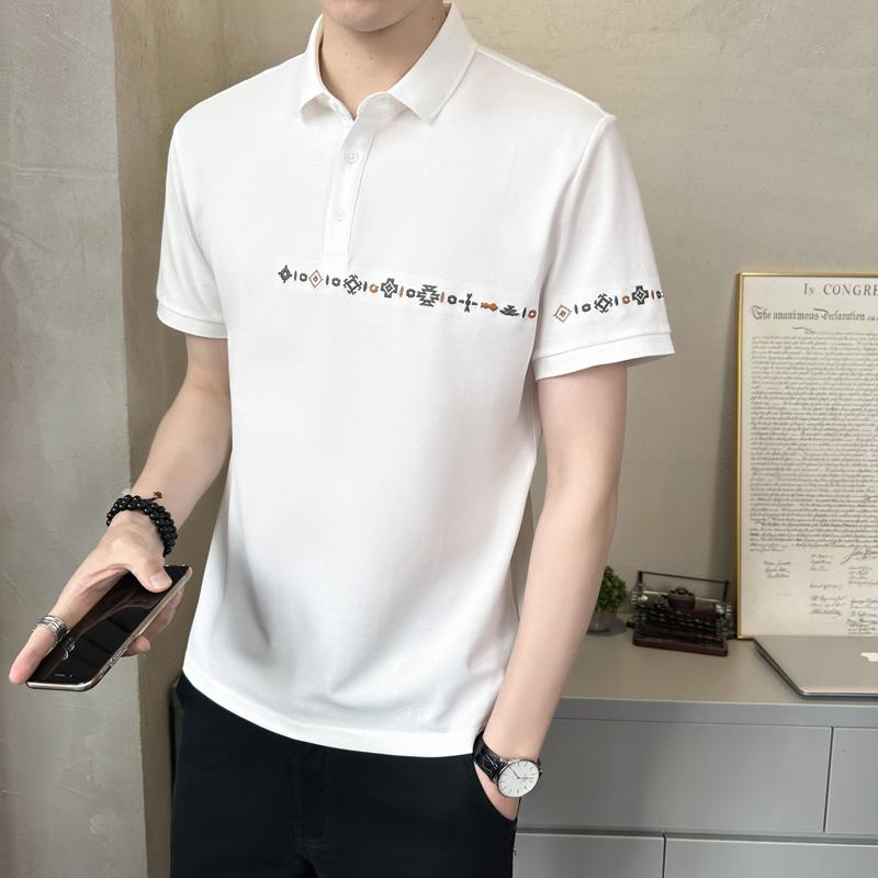 春 コーデ メンズ 用 服 シンプル ファッション オシャレ 大人 かっこいい 紳士服 半袖 コットン ポロシャツ カジュアル 通勤スタイル 重ね着コーデ ゆったりシルエット さらっと着 普段使い