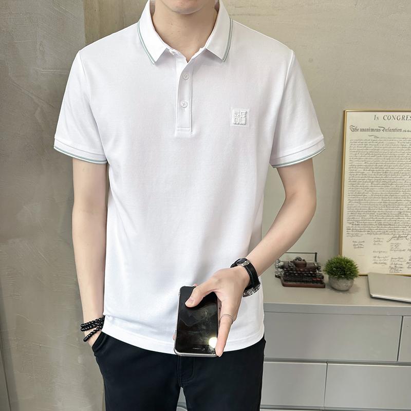 春 コーデ メンズ 用 服 シンプル ファッション オシャレ 大人 かっこいい 紳士服 半袖 コットン シャツ 夏 ポロシャツ カジュアル 通勤スタイル 重ね着コーデ ゆったりシルエット さらっと着 普段使い