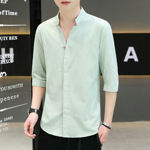 春 コーデ メンズ 用 服 シンプル ファッション オシャレ 大人 かっこいい 紳士服 半袖 通気性 スタンドカラー 綿 リネンシャツ カジュアル 通勤スタイル 重ね着コーデ ゆったりシルエット さらっと着 普段使い 春 コーデ メンズ 用 服 シンプル ファッション オシャレ 大人 かっこいい 紳士服 半袖 通気性 スタンドカラー 綿 リネンシャツ カジュアル 通勤スタイル 重ね着コーデ ゆったりシルエット さらっと着 普段使い