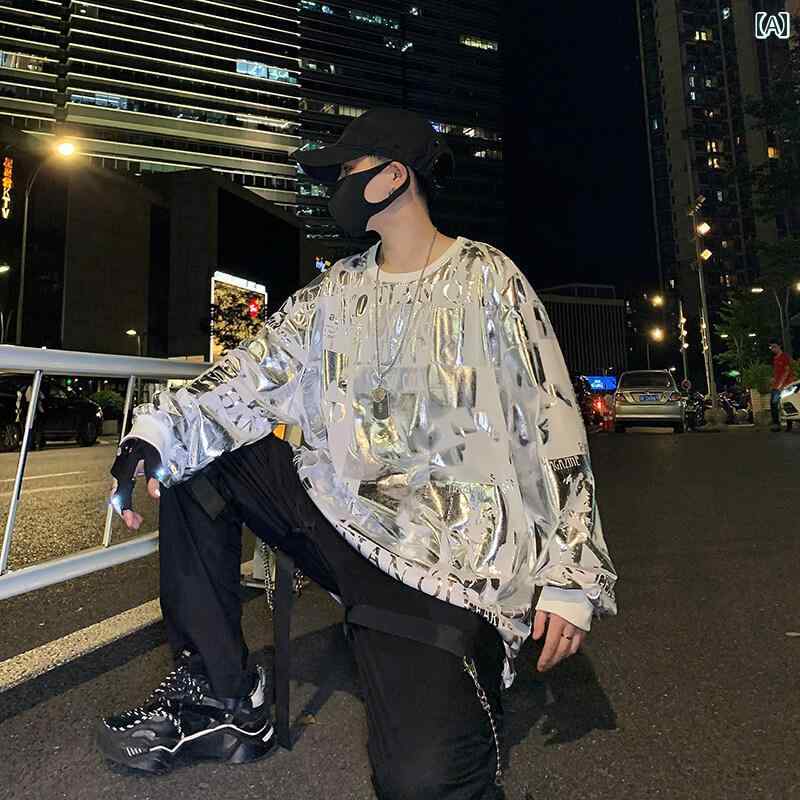 春 コーデ メンズ 用 服 シンプル ファッション オシャレ 大人 紳士服 アウトドア カジュアル ゆったり 長袖 ラウンドネック セーター カジュアル 通勤スタイル 重ね着コーデ ゆったりシルエット 着 デイリーウェア 街歩きスタイル