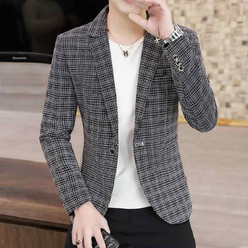 Rakuten - 春 コーデ メンズ 用 服 シンプル ファッション オシャレ 大人 かっこいい 紳士服 スリム チェック ジャケット カジュアル 通勤スタイル 重ね着コーデ ゆったりシルエット 軽アウター