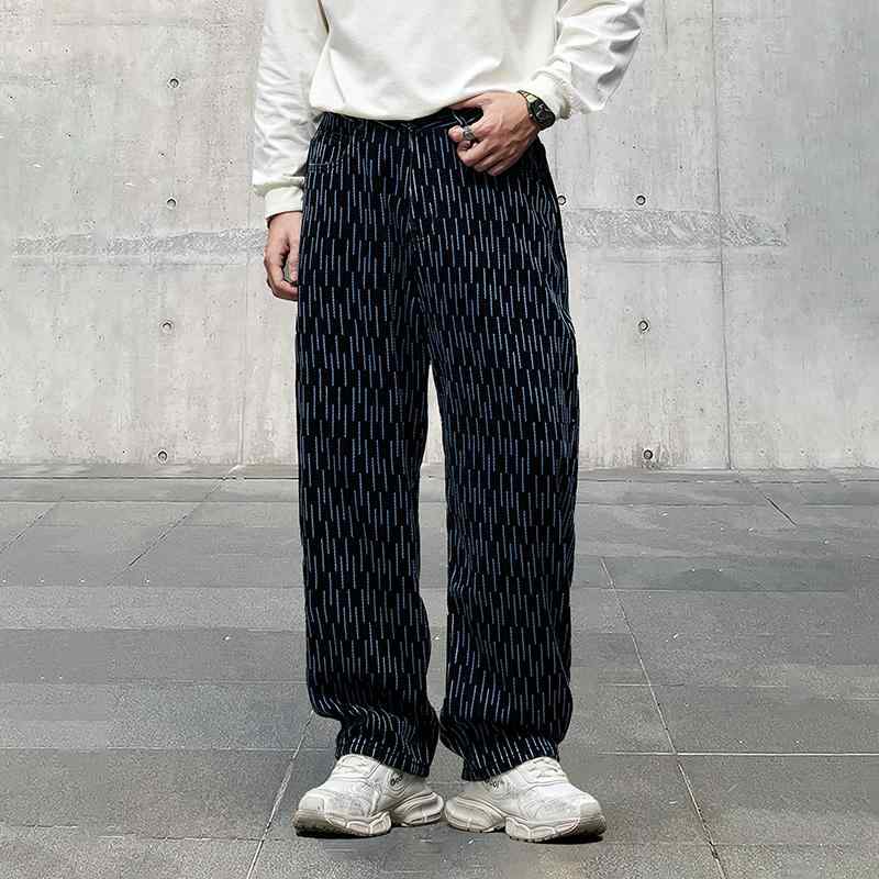 春 コーデ メンズ 用 服 シンプル ファッション オシャレ 大人 かっこいい 紳士服 アメリカン ストレート パンツ ハイエンド 春秋 カジュアル 通勤スタイル 重ね着コーデ ゆったりシルエット 快適フィット 動きやすい デイリー