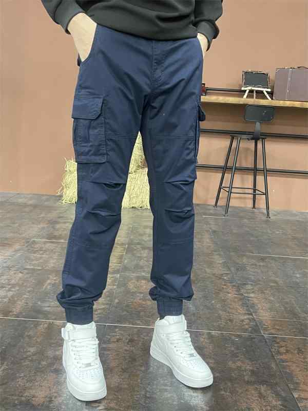 春 コーデ メンズ 用 服 シンプル ファッション オシャレ 大人 かっこいい 紳士服 カジュアル スリム マルチ ポケット パンツ カジュアル 通勤スタイル 重ね着コーデ ゆったりシルエット 快適フィット 動きやすい デイリー