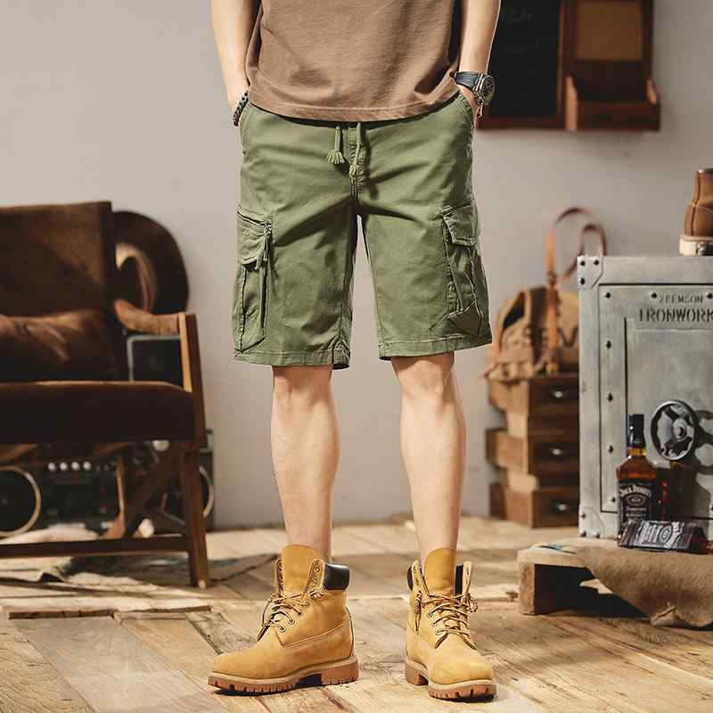 Cotton Pants - 春 コーデ メンズ 用 服 シンプル ファッション 大人 紳士服 スポーツ カジュアル 五分丈 ハーフ コットン パンツ 伸縮性 ストレッチ カーゴパンツ 夏 カジュアル 通勤スタイル 重ね着コーデ ゆったりシルエット 快適フィット 動きやすい デイリー