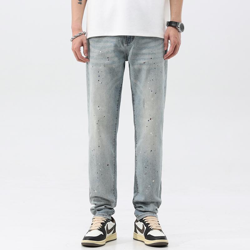 春 コーデ メンズ 用 服 シンプル ファッション オシャレ 大人 かっこいい 紳士服 ストレート ジーンズ パンツ 夏 カジュアル 通勤スタイル 重ね着コーデ ゆったりシルエット 快適フィット 動きやすい デイリー