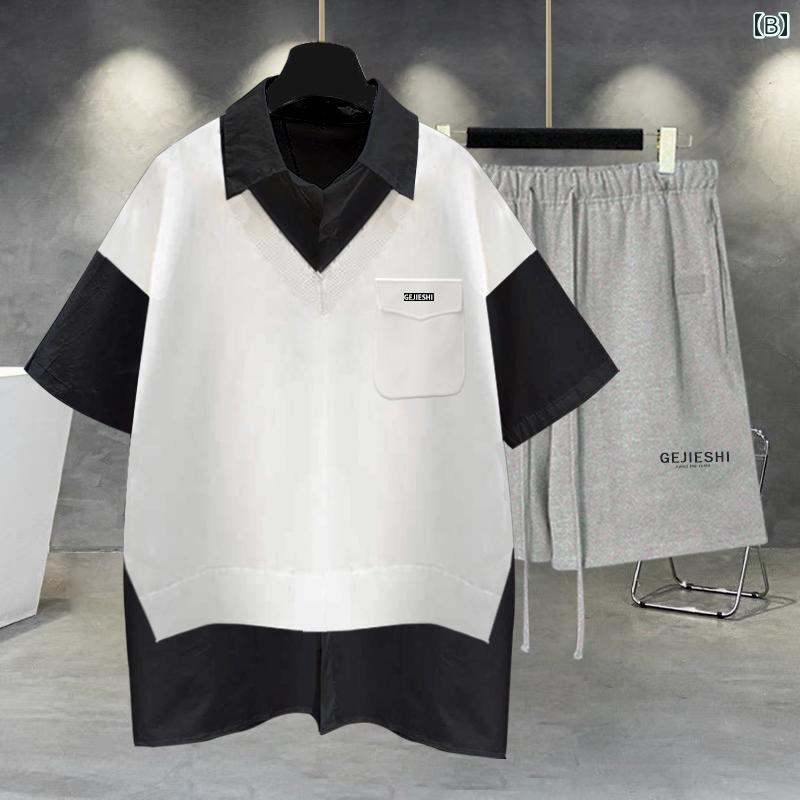 春 コーデ メンズ 用 服 シンプル ファッション オシャレ 大人 かっこいい 紳士服 カジュアル ストレート パンツ 夏 カジュアル 通勤スタイル 重ね着コーデ ゆったりシルエット 快適フィット 動きやすい デイリー