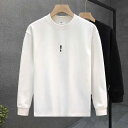 春 コーデ メンズ 用 服 シンプル ファッション オシャレ 大人 かっこいい 紳士服 長袖 シャツ ラウンドネック ハイエンド ホワイト 春 カジュアル 通勤...