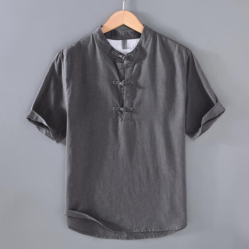 春 コーデ メンズ 用 服 シンプル ファッション オシャレ 大人 かっこいい 紳士服 半袖 シャツ リネン 夏 カジュアル 通勤スタイル 重ね着コーデ ゆったりシルエット さらっと着 普段使い