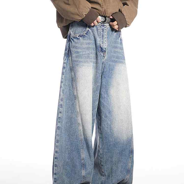 春 コーデ メンズ 用 服 シンプル ファッション オシャレ 大人 かっこいい 紳士服 アメリカン ワイド 快適 ジーンズ パンツ カジュアル 通勤スタイル 重ね着コーデ ゆったりシルエット 快適フィット 動きやすい デイリー