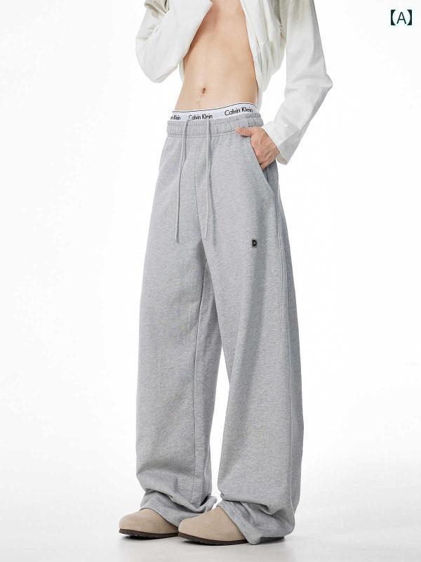 春 コーデ メンズ 用 服 シンプル 大人 紳士服 スポーツ カジュアル ゆったり ストレート ドレープ グレー スウェットパンツ カジュアル 通勤スタイル 重ね着コーデ ゆったりシルエット 快適フィット 動きやすい デイリー