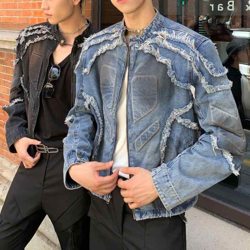 春 コーデ メンズ 用 服 シンプル ファッション オシャレ 大人 かっこいい 紳士服 アメリカン ストリート 春 デニムジャケット カジュアル 通勤スタイル 重ね着コーデ ゆったりシルエット 軽アウター