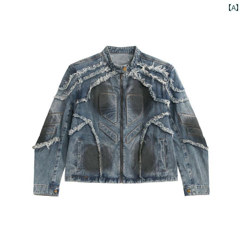 春 コーデ メンズ 用 服 シンプル ファッション オシャレ 大人 かっこいい 紳士服 アメリカン ストリート 春 デニムジャケット カジュアル 通勤スタイル 重ね着コーデ ゆったりシルエット 軽アウター