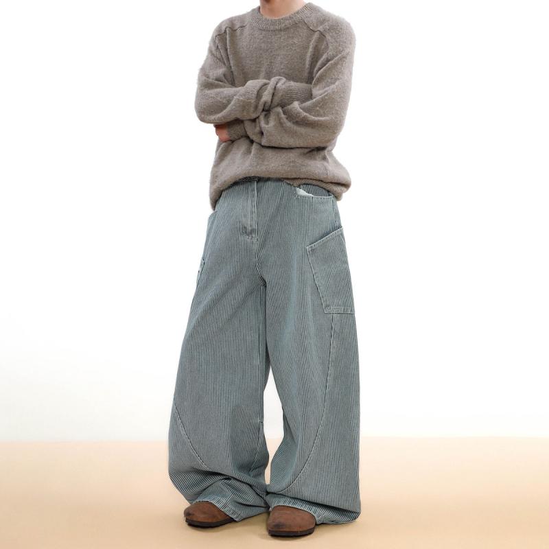 春 コーデ メンズ 用 服 シンプル ファッション 大人 紳士服 アメリカン ストリート ゆったり ワイド 快適 ジーンズ パンツ 白 カジュアル 通勤スタイル 重ね着コーデ ゆったりシルエット 快適フィット 動きやすい デイリー