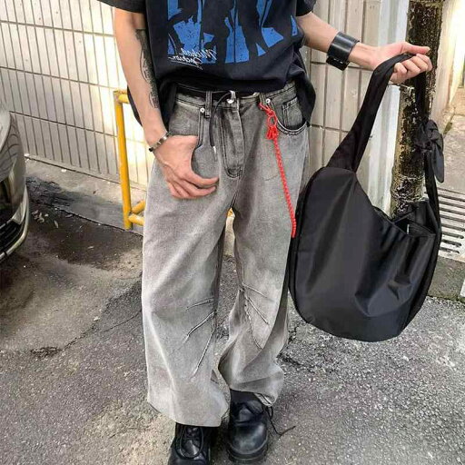 コーデ メンズ 用 服 紳士服 アメリカン ストリート カジュアル ゆったり ストレート ワイド ジーンズ パンツ ダメージ グレー 男女兼用 カジュアル 通勤スタイル 重ね着コーデ ゆったりシルエット 快適フィット 動きやすい デイリー コーデ メンズ 用 服 紳士服 アメリカン ストリート カジュアル ゆったり ストレート ワイド ジーンズ パンツ ダメージ グレー 男女兼用 カジュアル 通勤スタイル 重ね着コーデ ゆったりシルエット 快適フィット 動きやすい デイリー