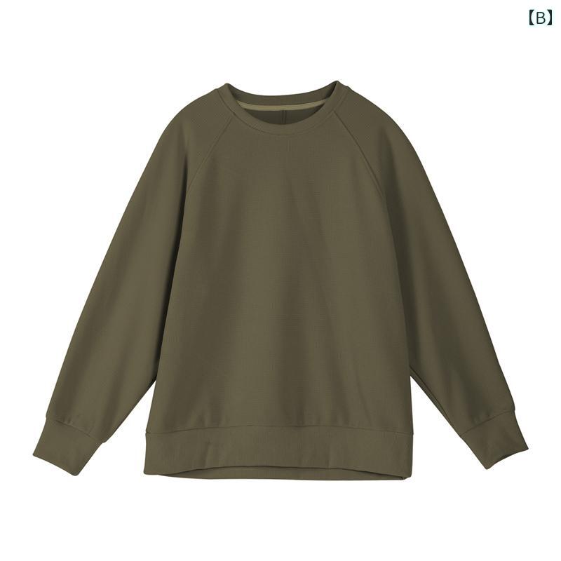 春 コーデ メンズ 用 服 シンプル 大人 紳士服 スポーツ カジュアル ゆったり 長袖 通気性 ラウンドネック 伸縮性 ストレッチ ランニング 秋 スウェットシャツ カジュアル 通勤スタイル 重ね着コーデ ゆったりシルエット さらっと着 普段使い 3