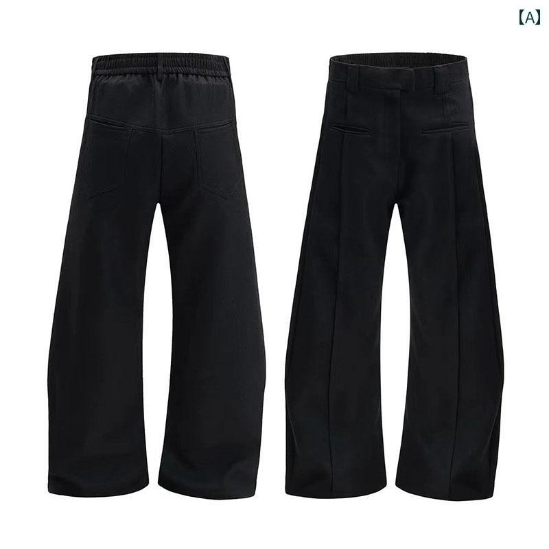 春 コーデ メンズ 用 服 大人 紳士服 アメリカン ストリート カジュアル ゆったり ストレート ワイド 快適 パンツ ドレープ 男女共用 カジュアル 通勤スタイル 重ね着コーデ ゆったりシルエット 快適フィット 動きやすい デイリー