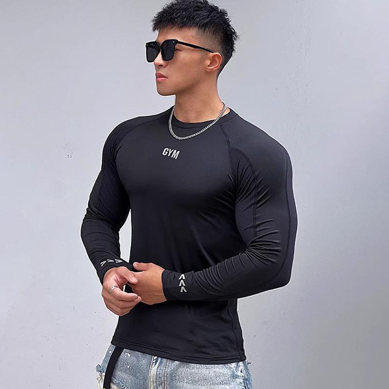 Rakuten - 春 コーデ メンズ 用 服 シンプル ファッション オシャレ 大人 かっこいい 紳士服 スポーツ 長袖 シャツ ランニング 速乾 カジュアル 通勤スタイル 重ね着コーデ ゆったりシルエット さらっと着 普段使い