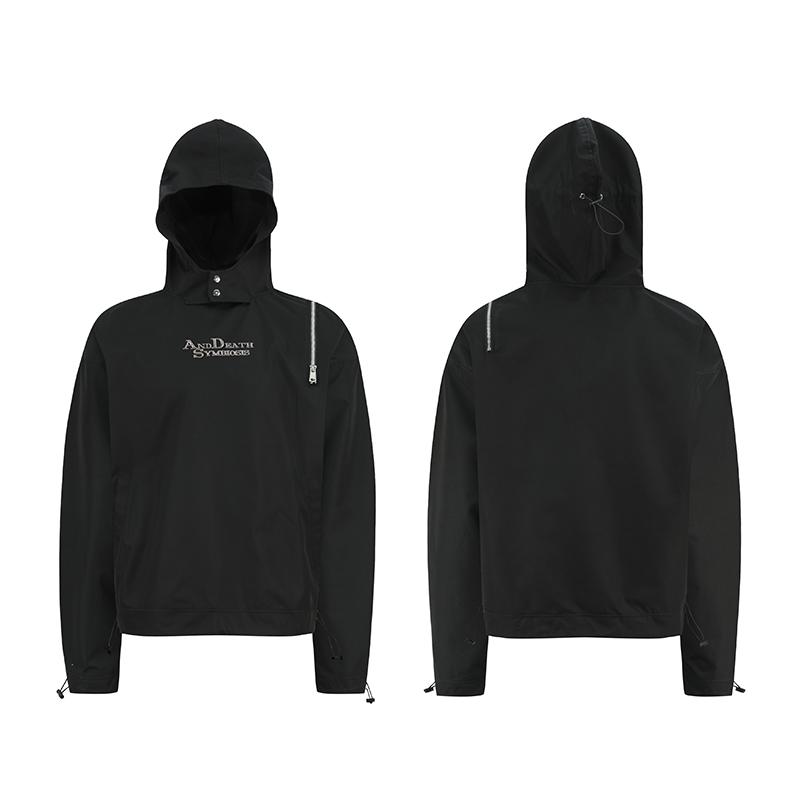Rakuten - 春 コーデ メンズ 用 服 シンプル ファッション オシャレ 大人 かっこいい 紳士服 アウトドア フード付き ジャケット ジッパー カジュアル 通勤スタイル 重ね着コーデ ゆったりシルエット 軽アウター