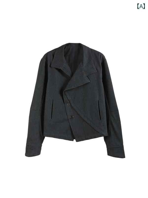 春 コーデ メンズ 用 服 シンプル ファッション オシャレ 大人 かっこいい 紳士服 テーラードジャケット デニムジャケット カジュアル 通勤スタイル 重ね着コーデ ゆったりシルエット 軽アウター