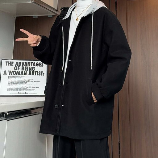 春 コーデ メンズ 用 服 シンプル ファッション オシャレ 大人 かっこいい 紳士服 アメリカン ゆったり フード付き 快適 ウール コート 秋 カジュアル 通勤スタイル 重ね着コーデ ゆったりシルエット 軽アウター 春 コーデ メンズ 用 服 シンプル ファッション オシャレ 大人 かっこいい 紳士服 アメリカン ゆったり フード付き 快適 ウール コート 秋 カジュアル 通勤スタイル 重ね着コーデ ゆったりシルエット 軽アウター