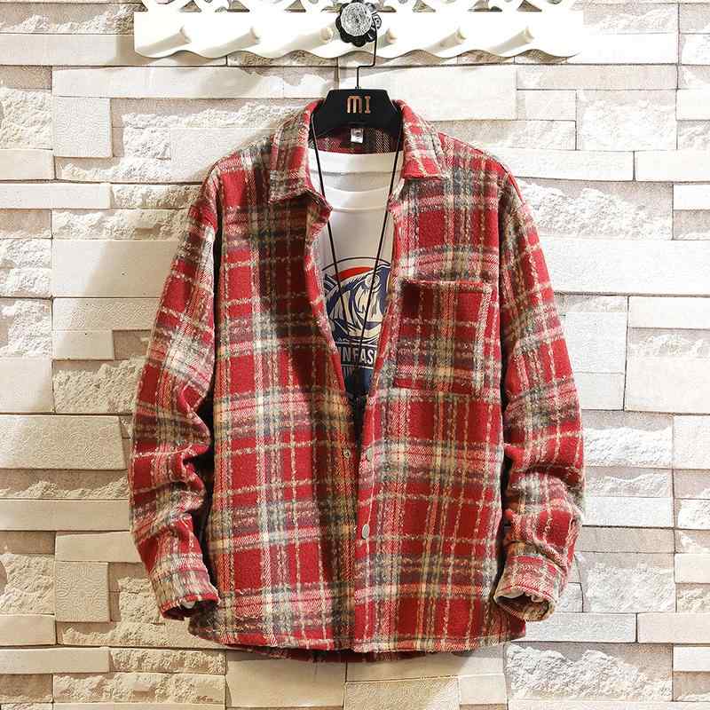 春 コーデ メンズ 用 服 シンプル ファッション オシャレ 大人 かっこいい 紳士服 長袖 チェック ウール シャツ ジャケット ハイエンド カジュアル 通勤スタイル 重ね着コーデ ゆったりシルエット 軽アウター