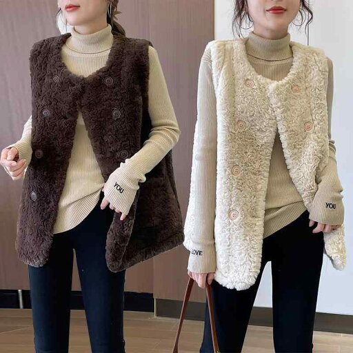 春 コーデ レディース ファッション オシャレ カワイイ シンプル きれいめ ナチュラル 上品カジュアル 婦人服 ラムウール ベスト ジャケット ファー ワンピース ゆったり スリム ノースリーブベスト 春 コーデ レディース ファッション オシャレ カワイイ シンプル きれいめ ナチュラル 上品カジュアル 婦人服 ラムウール ベスト ジャケット ファー ワンピース ゆったり スリム ノースリーブベスト