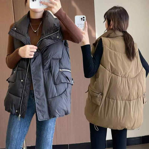 春 コーデ レディース ファッション オシャレ カワイイ シンプル きれいめ ナチュラル 上品カジュアル 婦人服 ポケット カジュアル アウターウェア ミドル丈 ダウン コットン ベスト ゆったり 防寒 春 コーデ レディース ファッション オシャレ カワイイ シンプル きれいめ ナチュラル 上品カジュアル 婦人服 ポケット カジュアル アウターウェア ミドル丈 ダウン コットン ベスト ゆったり 防寒
