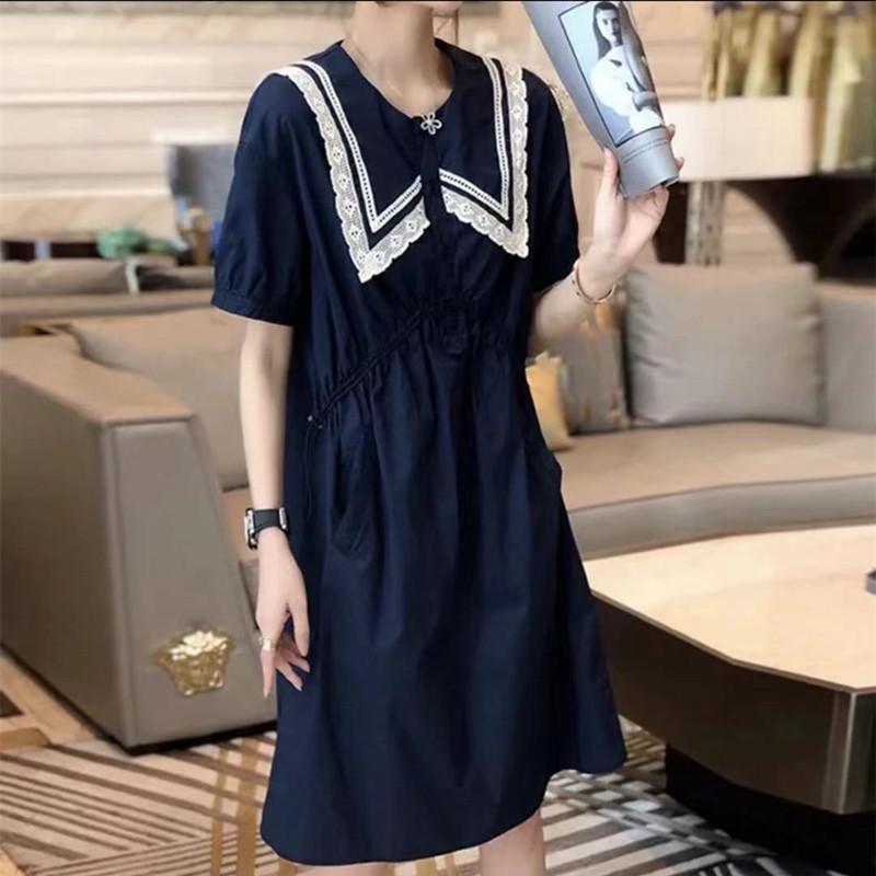 春 コーデ レディース ファッション オシャレ カワイイ シンプル きれいめ ナチュラル 上品カジュアル 婦人服 ドレス 夏 カジュアル ミドル丈 ウエスト スリム レース シャツ スカート