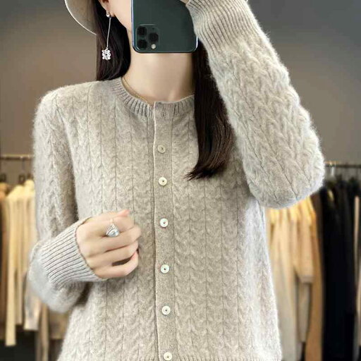 春 コーデ レディース ファッション オシャレ カワイイ シンプル きれいめ ナチュラル 上品カジュアル 婦人服 ウール セーター ニット ツイスト ラウンドネック カーディガン 長袖 ジャケット 春 コーデ レディース ファッション オシャレ カワイイ シンプル きれいめ ナチュラル 上品カジュアル 婦人服 ウール セーター ニット ツイスト ラウンドネック カーディガン 長袖 ジャケット