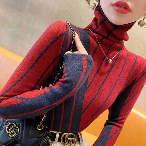春 コーデ レディース ファッション オシャレ カワイイ シンプル きれいめ ナチュラル 上品カジュアル 婦人服 タートルネック セーター シャツ ストライプ ニット インナー レイヤー 春 コーデ レディース ファッション オシャレ カワイイ シンプル きれいめ ナチュラル 上品カジュアル 婦人服 タートルネック セーター シャツ ストライプ ニット インナー レイヤー