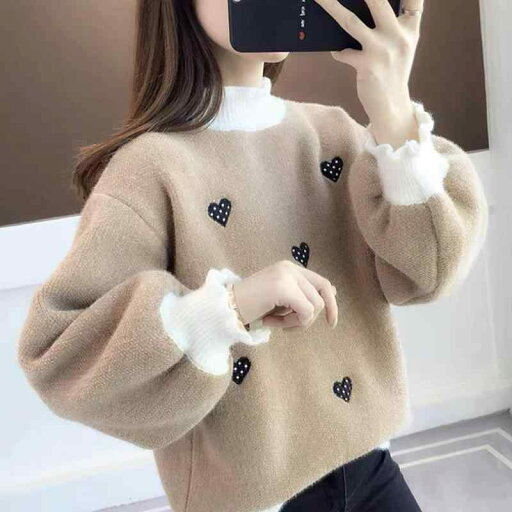 春 コーデ レディース ファッション オシャレ カワイイ シンプル きれいめ ナチュラル 上品カジュアル 婦人服 ハーフ タートルネック セーター ランタン スリーブ ニット シャツ 春 コーデ レディース ファッション オシャレ カワイイ シンプル きれいめ ナチュラル 上品カジュアル 婦人服 ハーフ タートルネック セーター ランタン スリーブ ニット シャツ