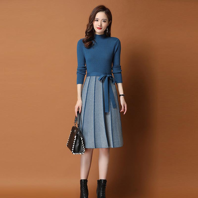 春 コーデ レディース ファッション オシャレ カワイイ シンプル きれいめ ナチュラル 上品カジュアル 婦人服 ニット ボトム ドレス ミドル丈 アウター スカート