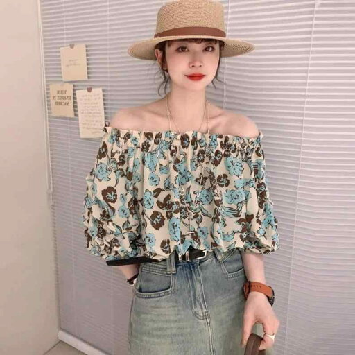 春 コーデ レディース ファッション オシャレ カワイイ シンプル きれいめ ナチュラル 上品カジュアル 婦人服 ワンライン カラー オフショルダー プリント シャツ 春 コーデ レディース ファッション オシャレ カワイイ シンプル きれいめ ナチュラル 上品カジュアル 婦人服 ワンライン カラー オフショルダー プリント シャツ