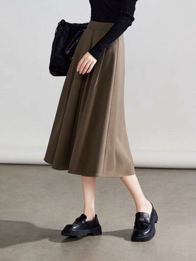 春 コーデ レディース ファッション オシャレ カワイイ シンプル きれいめ ナチュラル 上品カジュアル 婦人服 ハイウエスト スリム Aライン スカート アンブレラ 春 コーデ レディース ファッション オシャレ カワイイ シンプル きれいめ ナチュラル 上品カジュアル 婦人服 ハイウエスト スリム Aライン スカート アンブレラ