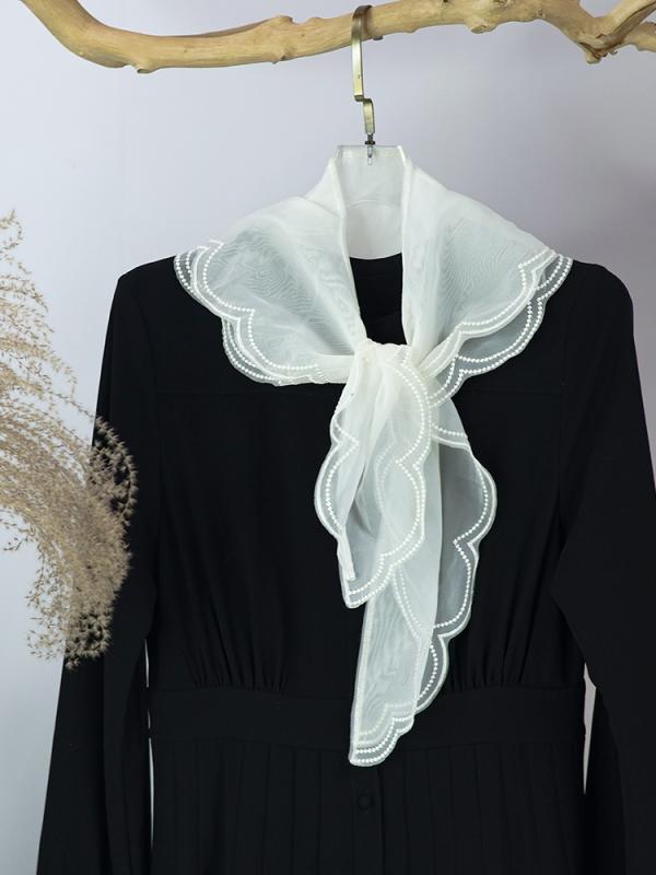 アクセサリー レディース ファッション 小物 上品スタイル コーディネート パーティー アイテム カラー ショール セーター 襟 ショルダー スカーフ レース(4)