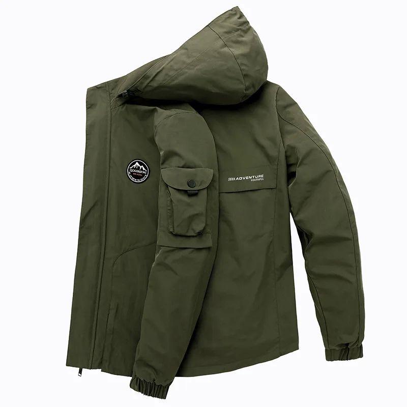 Rakuten - メンズ ファッション 服 男性用 オシャレ シンプル 大人 かっこいい ストリート レジャーマルチバッグ フード付き ジャケット