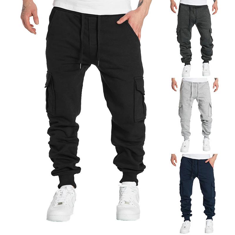 Other - メンズ ファッション 服 男性用 オシャレ シンプル 大人 かっこいい ストリート スウェット パンツ フリース カジュアル マルチポケット スポーツ