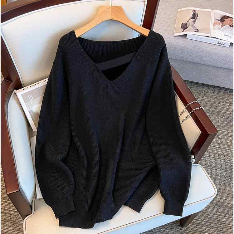 レディース ファッション 服 オシャレ カワイイ 女性用 シンプル 大きいサイズ ゆったり 厚 レイヤリング セーター カジュアル 無地 ニ..