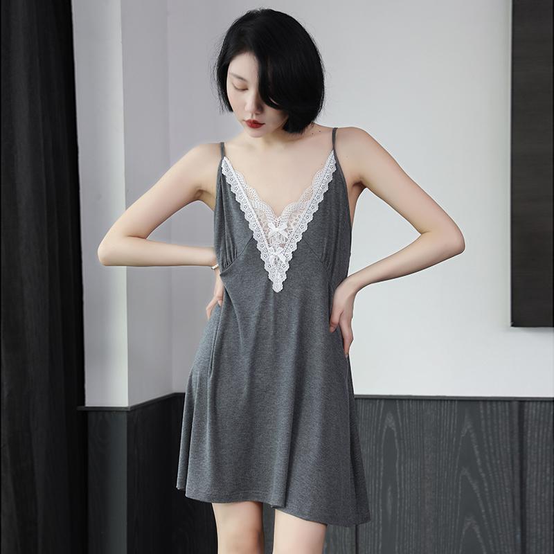 レディース ファッション 服 オシャレ カワイイ 女性用 シンプル レース Vネック ノースリーブ スカート 大きいサイズ ゆったり ドレス